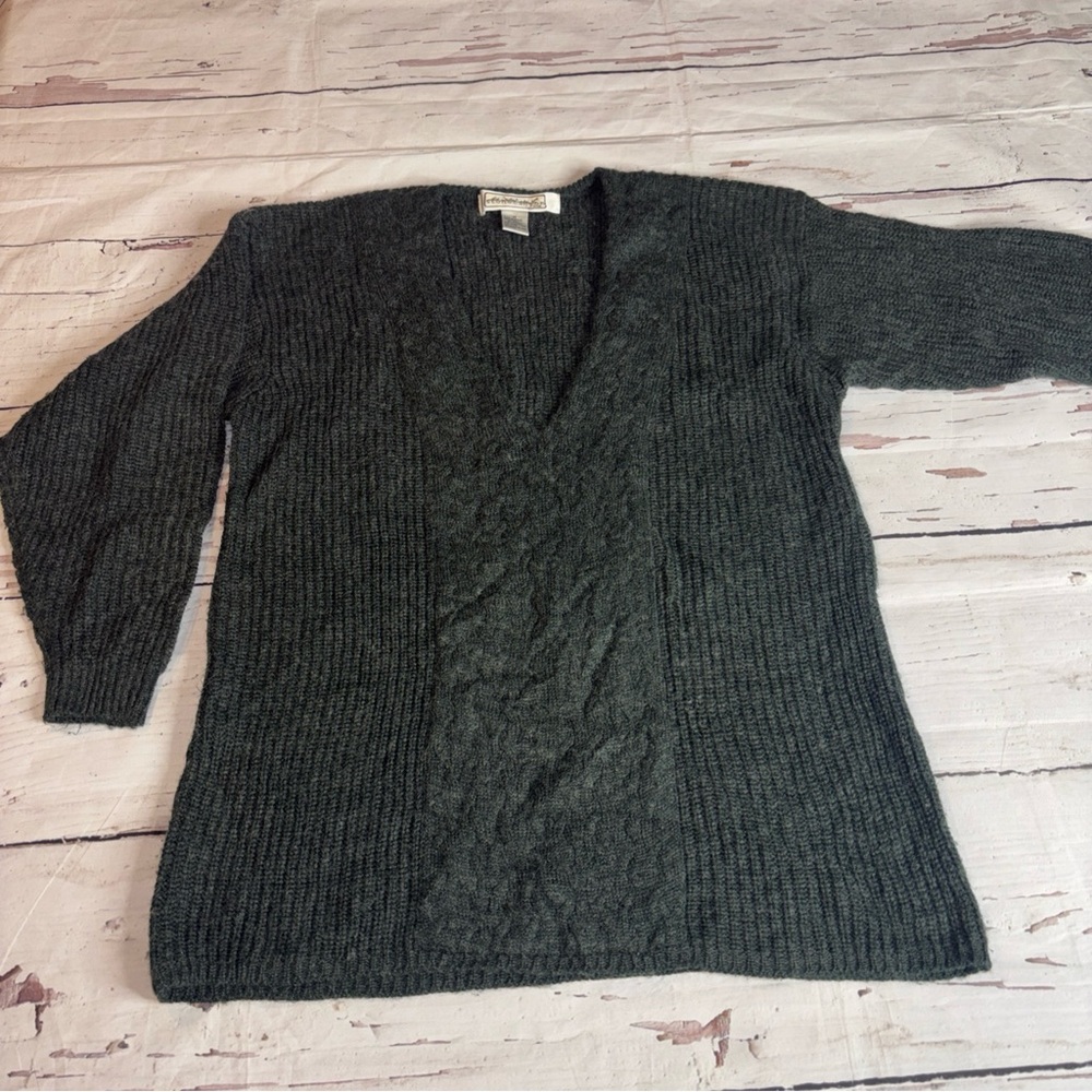 Vintage Stone Canyon Wool Blend V-Neck Sweater size Medium